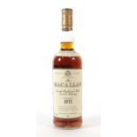 The Macallan Single Highland Malt Scotch Whisky 18 Years Old, distilled 1971, bottled 1989, 43%