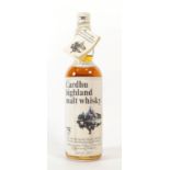 Cardhu 8 Year Old Highland Malt Whisky, 1960s bottling 262/3 fl ozs, 75° proof, with separate