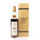 The Macallan 1951 Single Highland Malt Scotch Whisky, distilled December 1951, one of 632 bottles