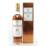 The Macallan Highland Single Malt Scotch Whisky 10 Years Old, 40% vol 700ml, in original cardboard