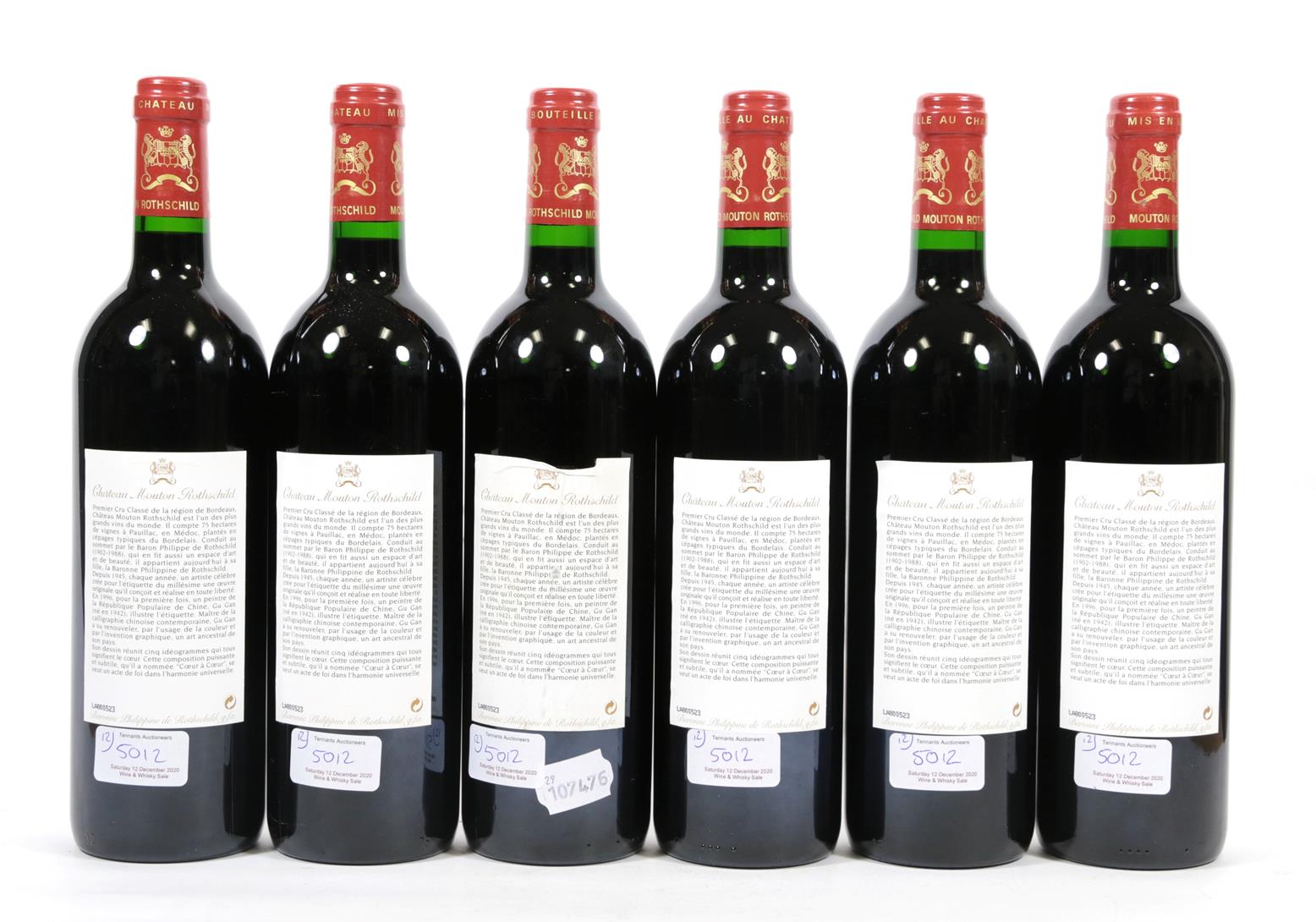 Château Mouton Rothschild 1996 Pauillac (twelve bottles) - Image 2 of 3