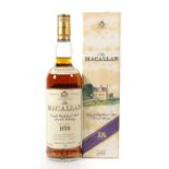 The Macallan Single Highland Malt Scotch Whisky 18 Years Old, distilled 1970, bottled 1988, 43%