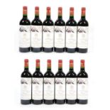 Château Mouton Rothschild 1996 Pauillac (twelve bottles)