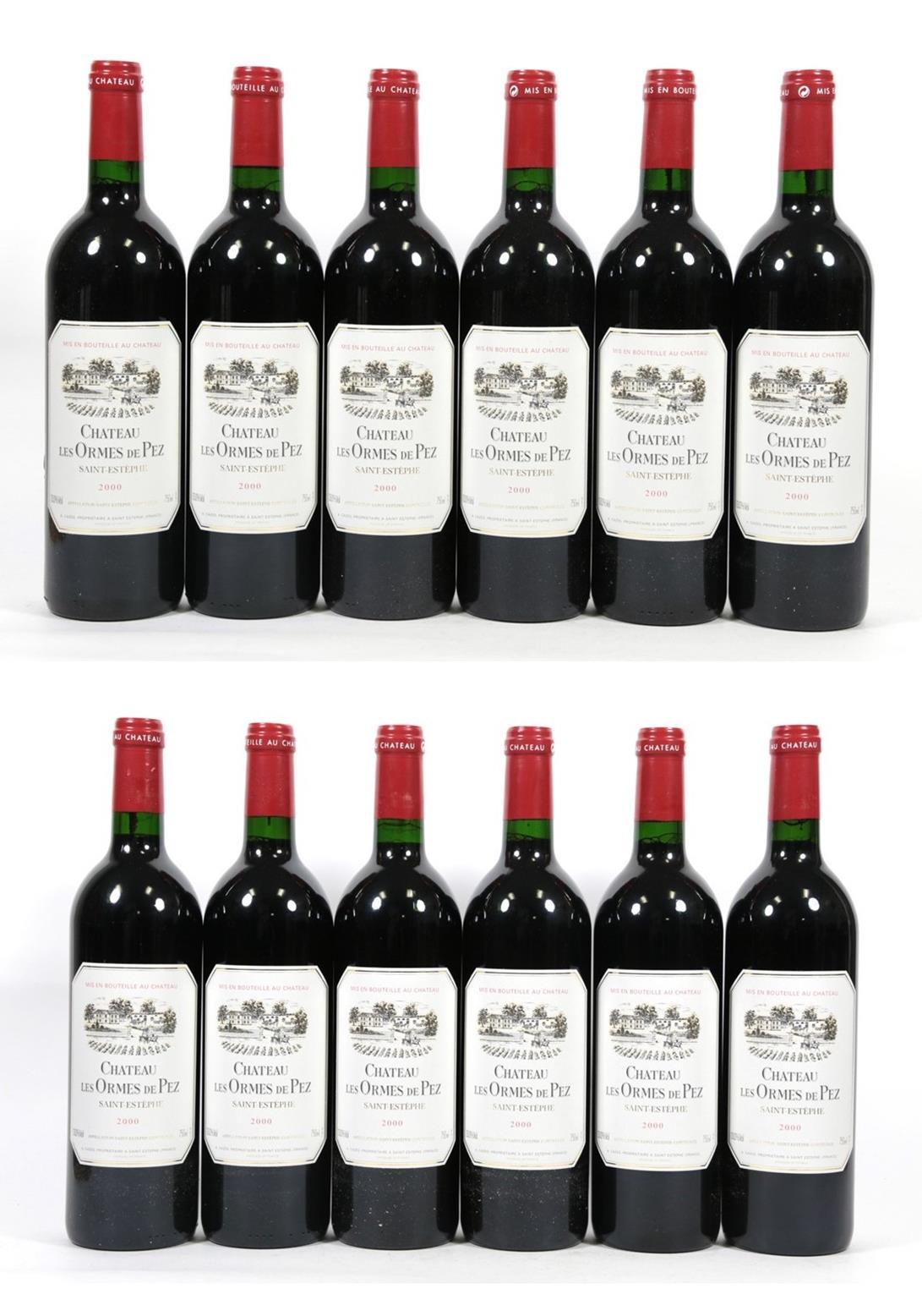 Château Les Ormes De Pez, 2000, Saint-Estèphe-Medoc (twelve bottles)