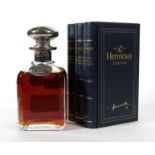 Hennessy Cognac Silver Top Tome Decanter, in faux book presentation box, 40% vol 70cl (one bottle)