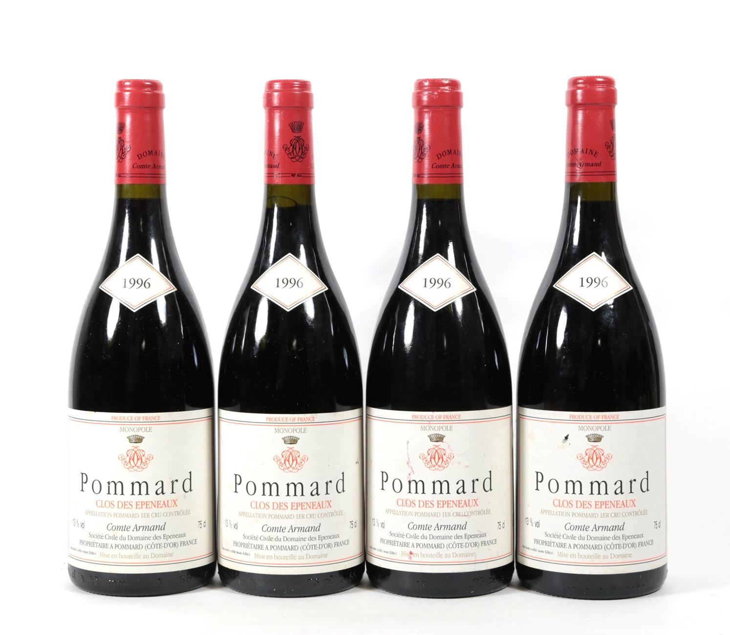 Clos Des Epeneaux, Comte Armand, 1996 Pommard (four bottles)