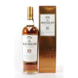 The Macallan Highland Single Malt Scotch Whisky 10 Years Old, 40% vol 700ml, in original cardboard