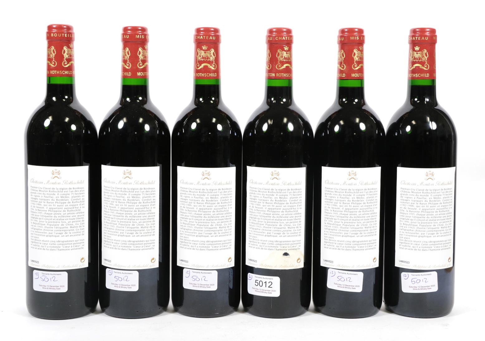 Château Mouton Rothschild 1996 Pauillac (twelve bottles) - Image 3 of 3