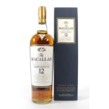 The Macallan Single Highland Malt Scotch Whisky 12 Years Old Elegancia, 40% vol 1 Litre, in original