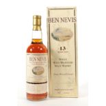 Ben Nevis 13 Years Old Single West Highland Malt Scotch Whisky, port wood finish, distilled 1990,