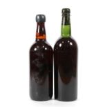 Taylor's 1963 Vintage Port, lacking label (one bottle), together with an unknown bottle of port,