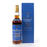 The Macallan 30 Years Old Single Highland Malt Scotch Whisky, 43% vol 700ml, in blue painted
