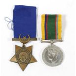 A Khedives Star, 1882, un-named as issued; a Cadet Forces Medal (George VI), awarded to ACT.FLT.C.C.