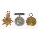 A First World War Trio, comprising 1914-15 Star, British War Medal and Victory Medal,