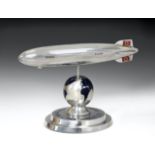 A Good Aluminium D-LZ129 Hindenburg Zeppelin Exhibition Model,