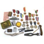 Nine Single Second World War Medals, comprising 1939-45 Star, Atlantic Star, Africa Star,