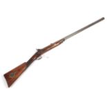 A 19th Century British Percussion Rifle,