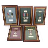 A Collection of Seven Rhodesian Service Medals:- Exemplary Service Medal (WO1 N M Mashumba);