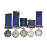 A Collection of General Service Medals GV Kurdistan to 7254660 Pte E Kassell RAMC GVI Palestine