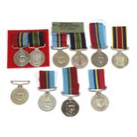 A Collection of Ten Rhodesian Service Medals:- Rhodesian GSM & Police LSGC (13217 Sgt Ferrao (Dup)