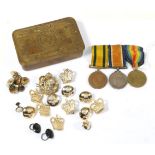 A First World War Trio, comprising Territorial Force War Medal, to 1647 PTE.E.F.D. LARAMY. 1-LOND.R.