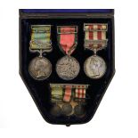 A Victorian Group of Three Medals, comprising Crimea Medal with clasp SEBASTAPOL, awarded to LIEUT.