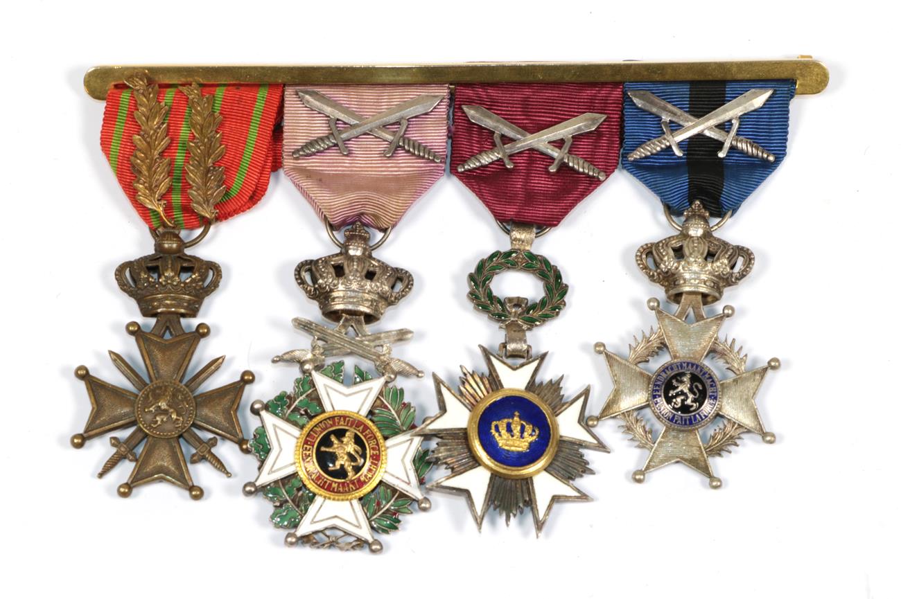 A Great War Belgium Medal Group,