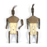 A Pair of Early 20th Century African Fertility Dolls,