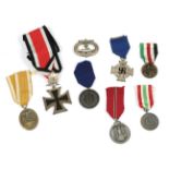 A Collection of German Third Reich Medals Reproduction of The Knights Cross of the Iron Cross with