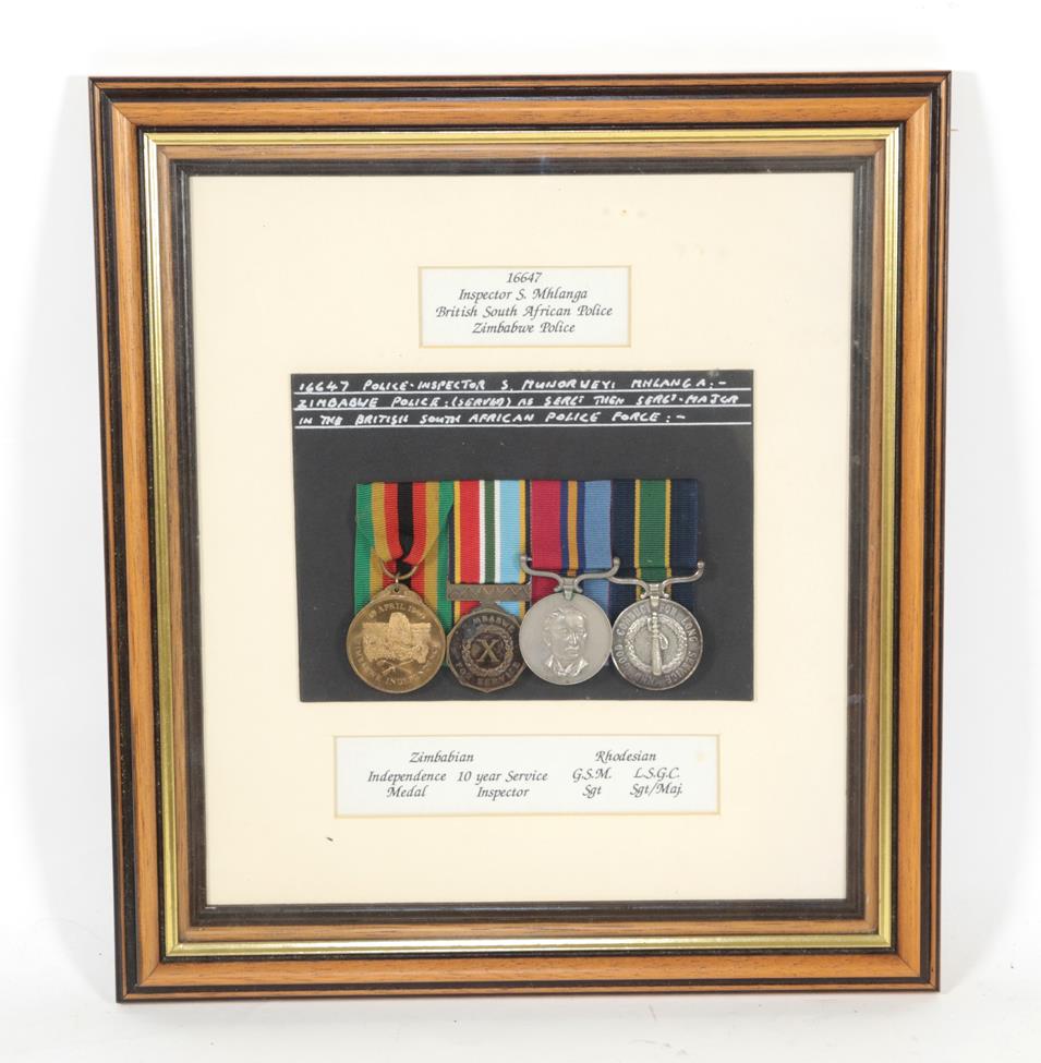 A British South African Police Group of Five Medals,