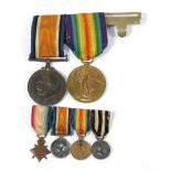 A First World War Pair, awarded to MAJOR N.A.A.HUGHES,DD (Dr.
