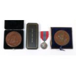 A Great Exhibition 1851 Prize Medal, in bronze, the edge stamped PRIZE MEDAL OF THE EXHIBITION,