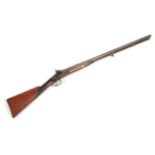 A 19th Century Double Barrel 18 Bore Percussion Sporting Gun by Marshall of Northallerton,