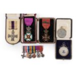 A First World War Gallantry Group of Three Medals, comprising Military Cross,