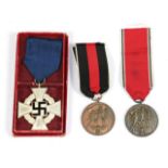 Three German Third Reich Medals 25 Year Faithful Service Cross;