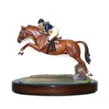 Royal Worcester 'H.R.H Princess Anne on Doublet', model No. RW3912 by Doris Lindner, limited edition