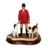 Border Fine Arts 'End of an Era?' (Huntsman and Hounds), model No. B0881 by David Mayer, limited