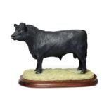 Border Fine Arts 'Aberdeen Angus Bull' (Style Three), model No. B0773 by Jack Crewdson, limited