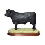 Border Fine Arts 'Aberdeen Angus Bull' (Style Three), model No. B0773 by Jack Crewdson, limited