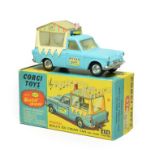 Corgi 474 Musical Ice Cream Van On Ford Thames (E box G-E, with card insert and sticker sheets)