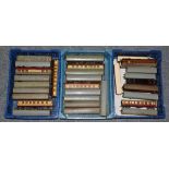 Hornby Dublo 2/3 Rail Coaches a collection of 32 assorted coaches including three LNER examples (