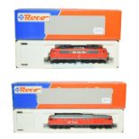 Roco HO Gauge 2 Rail Locomotives 63689 DB BR 232 800-3 and 63641 DB BR 111 038-6, both red livery (