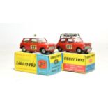 Corgi Monte Carlo Minis (i) 339 1967 Winner No.177 with roof rack (E box E-G) (ii) 317 No.37 with