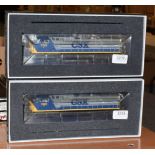 Atlas Model Railroad (Gold Series) HO Gauge Two Locomotives 9677 CSX-Road 7681 Dash 8-40CW and