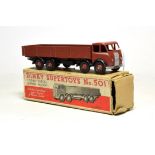 Dinky 501 1st Foden Wagon brick red (G box F-G, lacks one end)