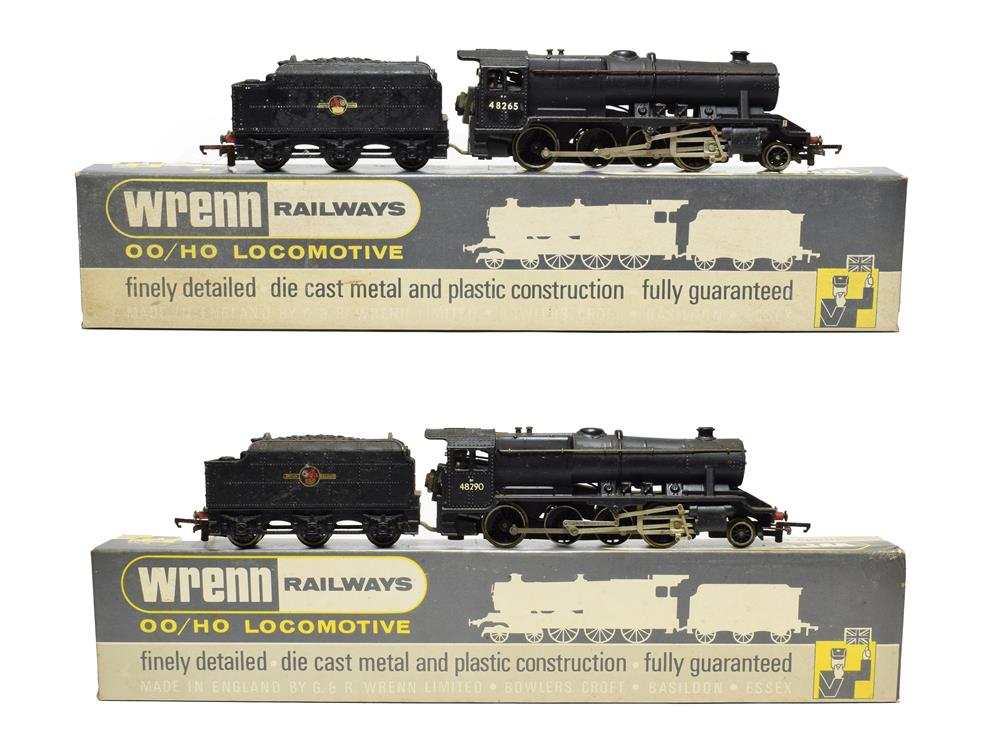 Wrenn Two Class 8F Locomotives W2224A BR 48290 (E-G box G, stamped Ref. No. 06427) and W2225 48265