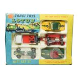 Corgi Gift Set 37 Lotus Racing Team consisting of VW Breakdown van, Lotus Elan coupe, Lotus Elan S2,