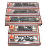 Lima OO Gauge Steam Locomotives LMS Mogul 13000, BR Mogul 42700, King Charles II and two 0-6-0