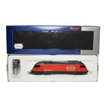 Roco HO Gauge 2 Rail 72396 SBB Re 460 077-1 Pantograph Locomotive red livery (E box G-E)