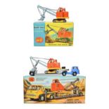 Corgi Gift Set 27 Machinery Carrier With Bedford Tractor Unit And Priestman Shovel (E-G, some